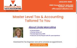 Marcolina Tax website