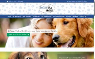 Sage Valley Pet Center website