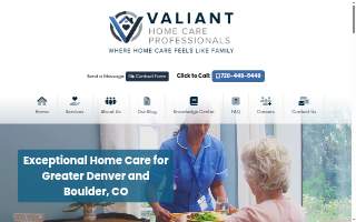 Valiant Home Care Professionals website