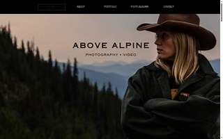 Above Alpine Photography website