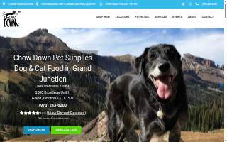 Chow Down Pet Supplies of Grand Junction website