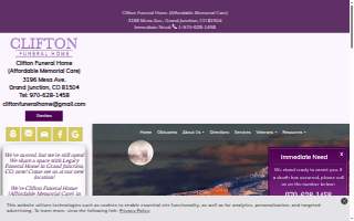 Clifton Funeral Home (Affordable Memorial Care) of Grand Junction website