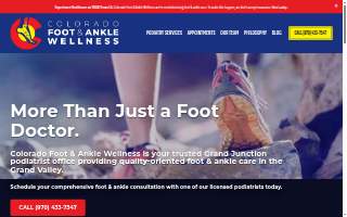 Colorado Foot & Ankle Wellness website