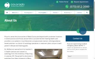 Colorado Hearing Professionals website
