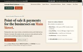 Colorado Retail Solutions website