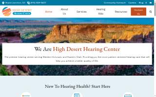 High Desert Hearing Center website