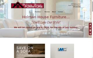Holman House Furniture website