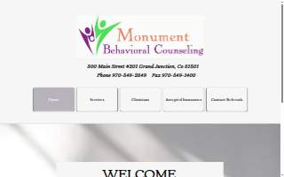 Monument Behavioral Counseling website