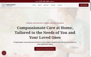 Nightingales Care At Home of Grand Junction website