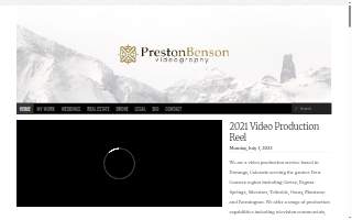 Preston Benson Videography: Durango Video Production website