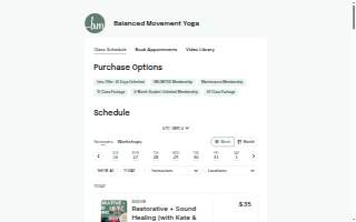 Balanced Movement website
