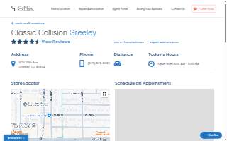 Classic Collision of Greeley website