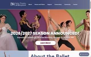 Conservatory Dance Studio website
