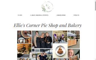 Ellie's Corner Pie Shop and Bakery website