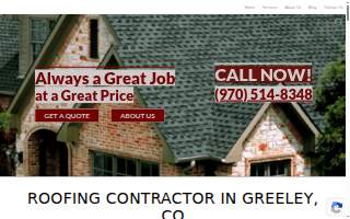 Gus Roofing of Greeley website