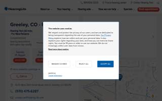 HearingLife of Greeley CO website