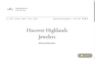 Highlands Jewelers website