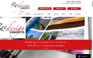 Reedesign Concepts of Greeley website