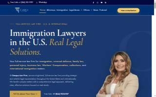 Campos Law Firm - Greenwood website