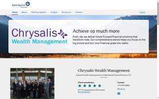 Chrysalis Wealth Management - Ameriprise Financial Services, LLC of Greenwood Village website