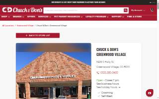 Chuck & Don's Pet Food & Supplies of Greenwood Village website