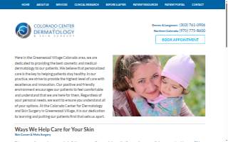 Colorado Center For Dermatology & Skin Surgery of Greenwood Village website