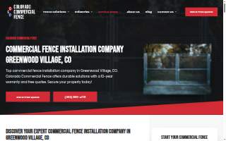 Colorado Commercial Fence website