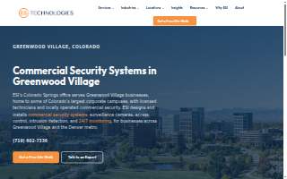 Colorado Security Company website