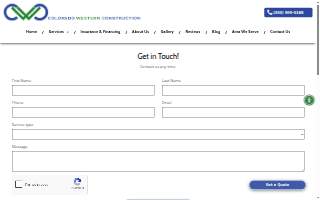 Colorado Western Construction website
