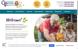 Greenwood Pediatrics of Greenwood Village website
