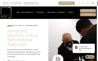 Landmark Dental Studio website