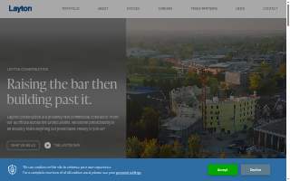 Layton Construction of Greenwood Village website