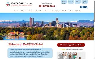 MedNow Urgent Care website