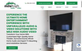 Mile High Audio Video of Greenwood Village website