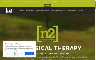 N2 Physical Therapy of Greenwood Village website