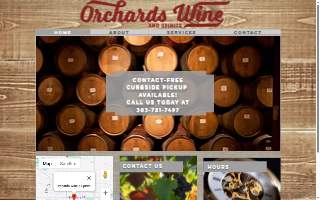 Orchards Wine & Spirits website