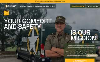 Veteran Heating, Cooling, Plumbing & Electric of Greenwood Village website