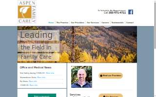 Aspen Family Care & Aspen Medical Aesthetics website