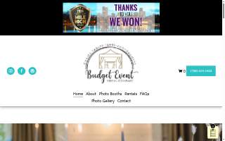 Budget Event Rental Company website