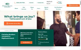 Christian Brothers Automotive Highlands Ranch website