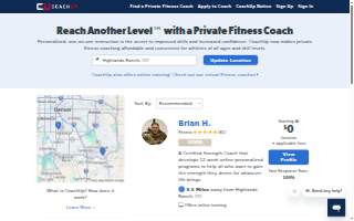 CoachUp website