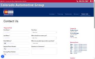 Colorado Automotive Group website