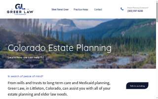 Greer Law, LLC of Highlands Ranch website
