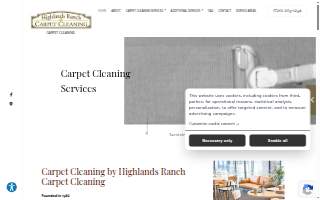 Highlands Ranch Carpet Cleaning website