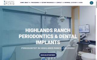 Highlands Ranch Periodontics and Dental Implants website