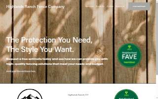 HRFenceCo of Highlands Ranch website