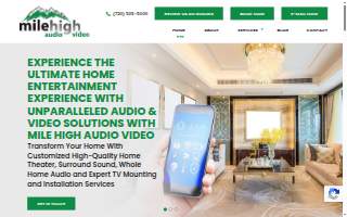 Mile High Audio Video of Highlands Ranch website