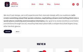 Sean Parsons Design, LLC website