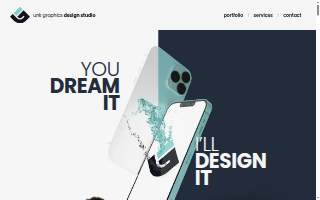 Unk Graphics Design Studio website
