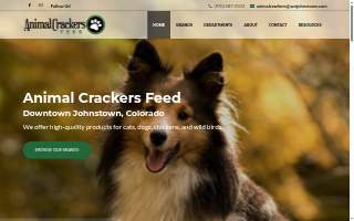 Animal Crackers Feed website